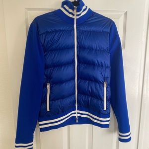 Moncler blue padded cardigan size M spring summer 2019 collection